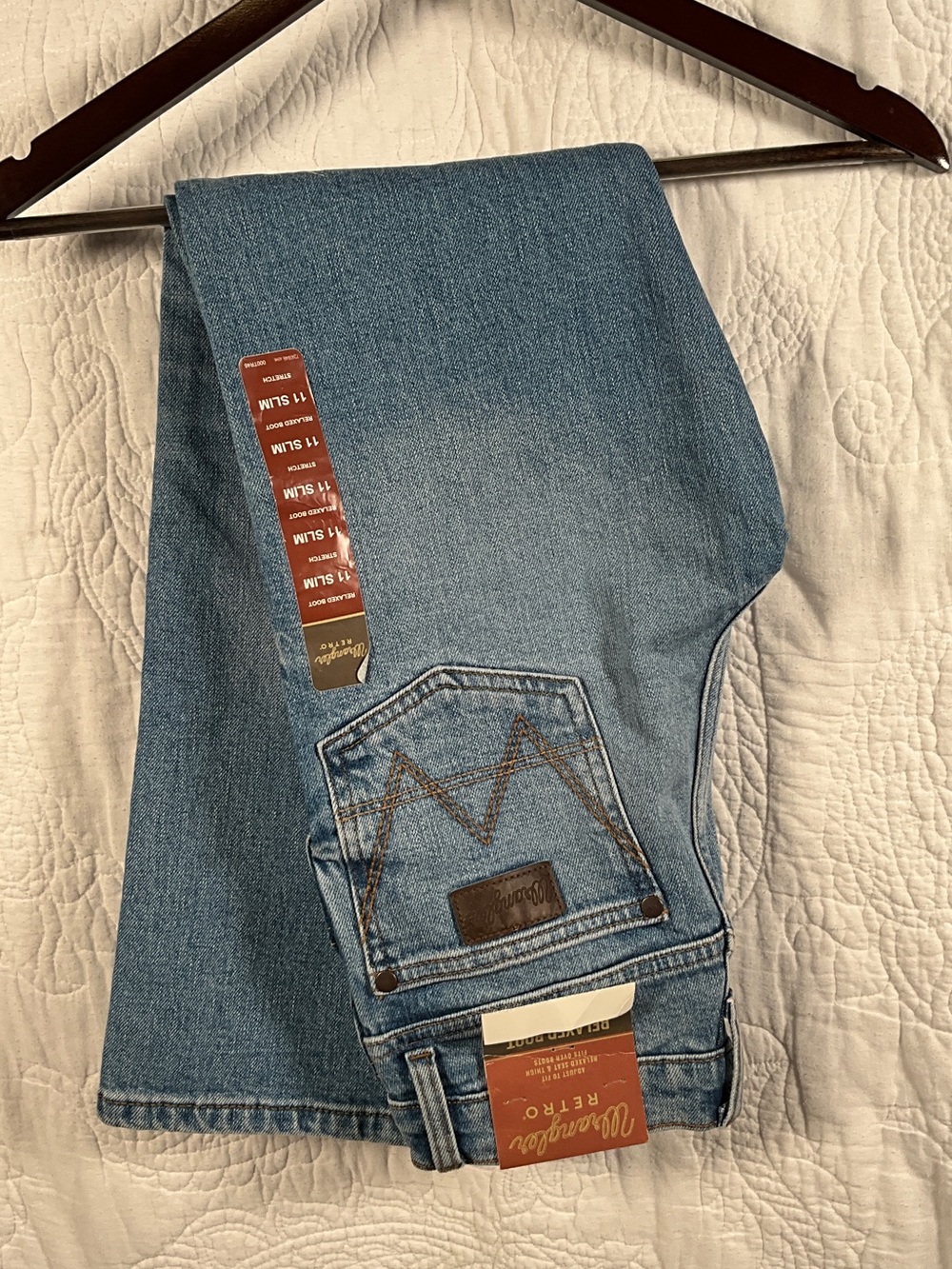 Wrangler Light Blue Vintage-Inspired Denim Jeans
